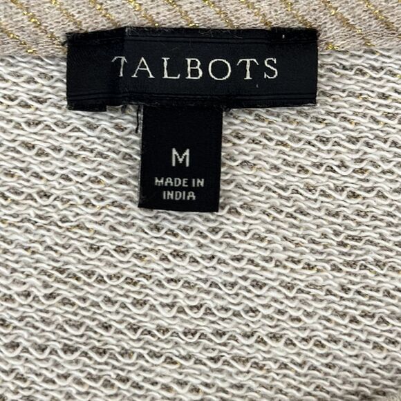 Talbots Tunic Size Medium Embellished Beige NWOT - Picture 11 of 13